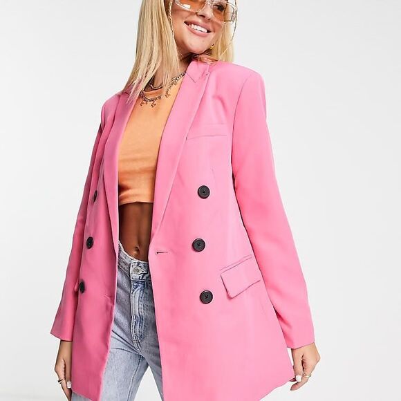 ASOS Jackets & Blazers - Asos oversized pink blazer size 8